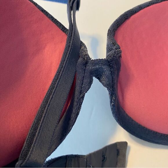 Victoria’s Secret PINK Wear Everywhere Push Up Bra-Navy blue mesh-32B - Picture 5 of 8